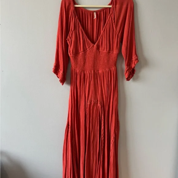 FREE PEOPLE - Dixie Maxi Dress in Ginger - Picture 2 of 6